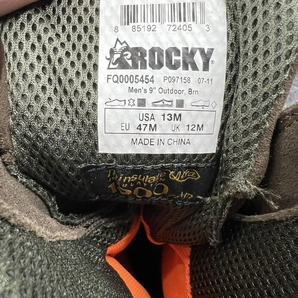 NEW Rocky BlizzardStalker Pro Waterproof 1200G Insulated Boots Men's Sz 13 NWOB